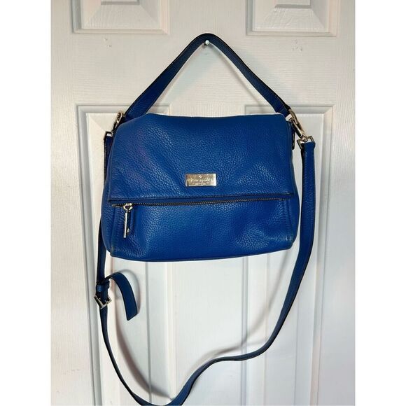 Kate Spade blue leather bag Crossbody boho y2k - Picture 1 of 8